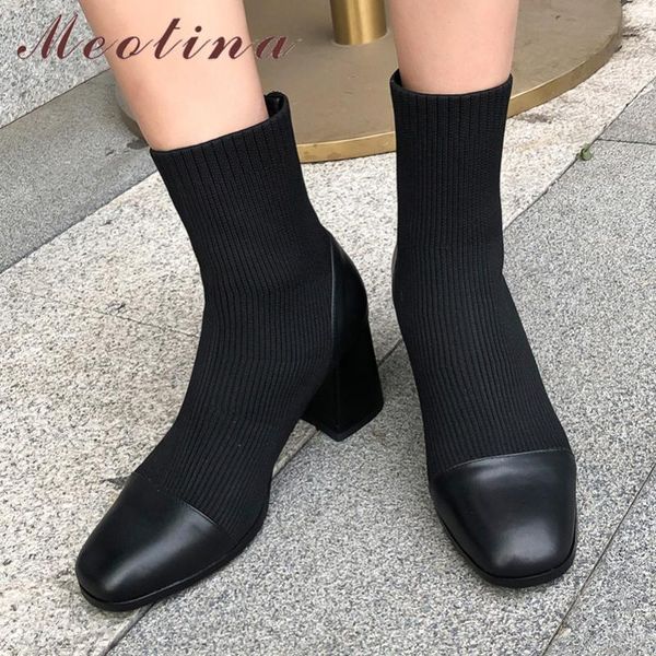 boots meotina women ankle shoes genuine leather high heel short square toe block heels ladies autumn black size 40
boots meotina women ankle shoes genuine leather high heel short square toe block heels ladies autumn black size 40