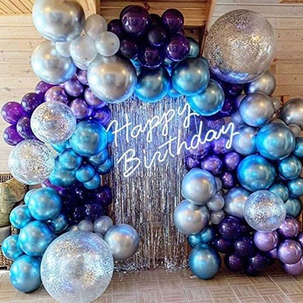 134pcs metallic balloon garland arch kit blue purple giant sliver confetti balloon baby shower wedding birthday party decoration
134pcs metallic balloon garland arch kit blue purple giant sliver confetti balloon baby shower wedding birthday party decoration