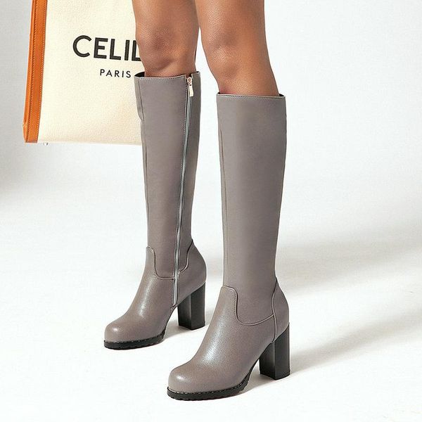 boots 2021 winter fashion knee high women zipper thick heel long female round toe autumn shoes black yellow gray
boots 2021 winter fashion knee high women zipper thick heel long female round toe autumn shoes black yellow gray