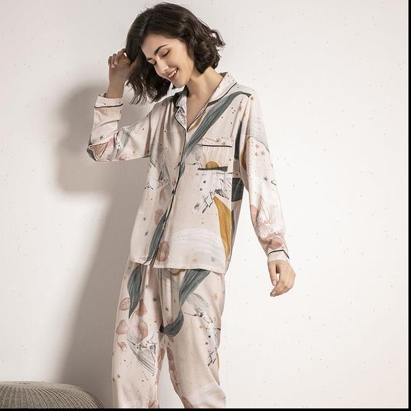 starry sky and floral printed women sleepwear pajamas set comfort cotton satin full sleeve homewear ladies tender casual wear for, Black;red
starry sky and floral printed women sleepwear pajamas set comfort cotton satin full sleeve homewear ladies tender casual wear for, Black;red