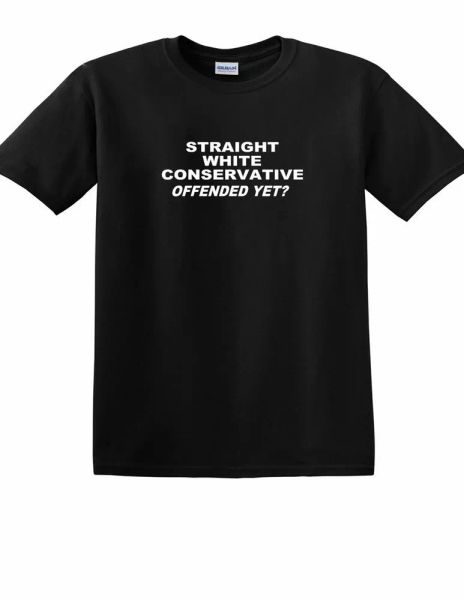 straight white conservative offended yet tee shirt trump republican black t-shir, White;black
straight white conservative offended yet tee shirt trump republican black t-shir, White;black