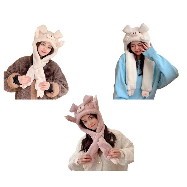 beanie/skull caps m7dd cute cartoon pig plush hat piggy windproof warm dressup headgear winter earprotect gift beanie, Blue;gray
beanie/skull caps m7dd cute cartoon pig plush hat piggy windproof warm dressup headgear winter earprotect gift beanie, Blue;gray