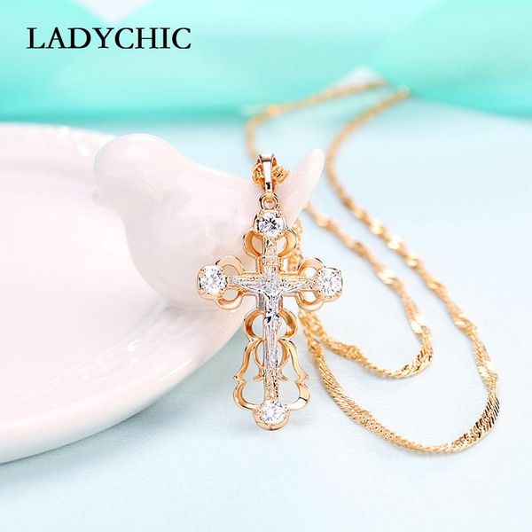 pendant necklaces ladychic arrival gold cross necklace for women trendy classic jesus crucifix jewelry gift drop ln1083, Silver
pendant necklaces ladychic arrival gold cross necklace for women trendy classic jesus crucifix jewelry gift drop ln1083, Silver