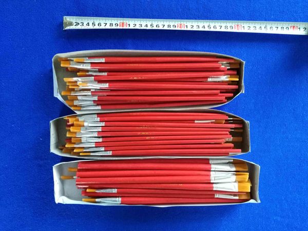 painting pens production of flat head watercolor wood material suppli oil painting brush, Black;red
painting pens production of flat head watercolor wood material suppli oil painting brush, Black;red