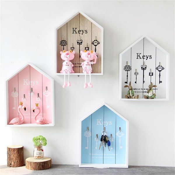 hooks & rails nordic wooden key cabinet house wall hanging storage holder jewelry shelf with 5 hook boxes decorative home decor
hooks & rails nordic wooden key cabinet house wall hanging storage holder jewelry shelf with 5 hook boxes decorative home decor
