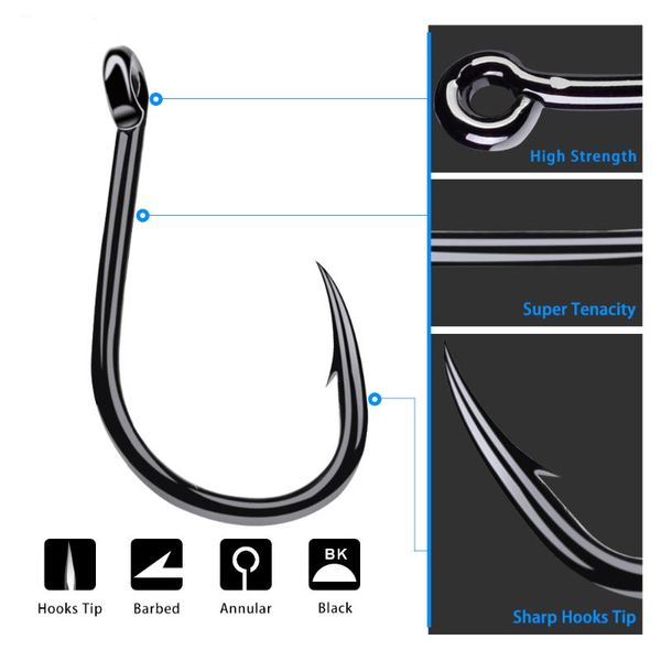 fishing hooks 100pcs/lot high carbon hook 3#-15# single with eye carp catfish tackle jig fishhook
fishing hooks 100pcs/lot high carbon hook 3#-15# single with eye carp catfish tackle jig fishhook
