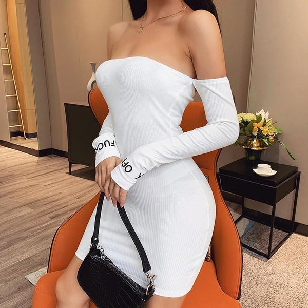 fashion women off shoulder letter embroidery dress ladies for party club 2021 casual dresses, Black;gray
fashion women off shoulder letter embroidery dress ladies for party club 2021 casual dresses, Black;gray
