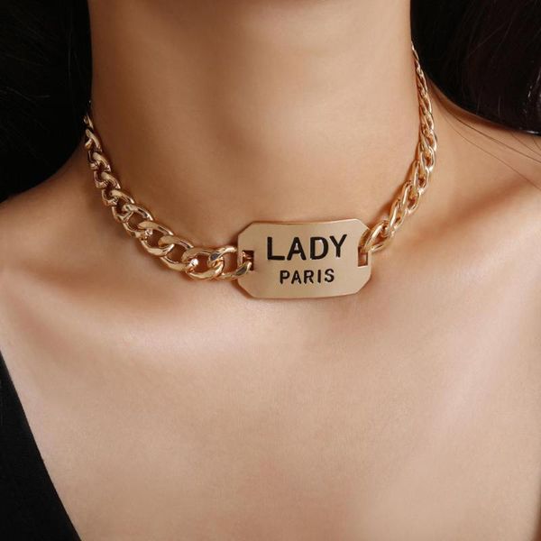 jusieber chain letter chokers necklaces for women hip hop punk choker necklace rock statement jewelry gifts pendant, Silver
jusieber chain letter chokers necklaces for women hip hop punk choker necklace rock statement jewelry gifts pendant, Silver