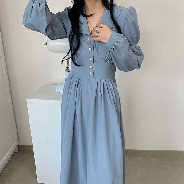 dress autumn winter women long elegant full sleeve single breasted loose high waist ladies vintage korean plus size v085 udou, Black;gray
dress autumn winter women long elegant full sleeve single breasted loose high waist ladies vintage korean plus size v085 udou, Black;gray