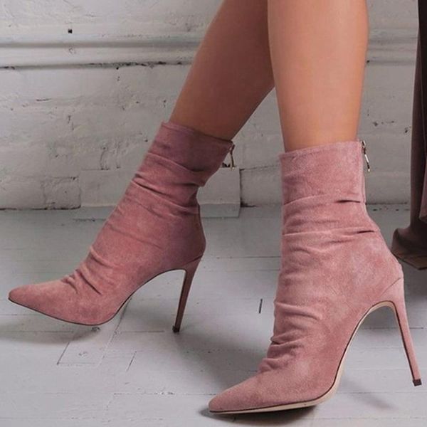 boots arrivals big size 43 solid back zip women ankle thin high heel concise pointed toe ladies short booties, Black
boots arrivals big size 43 solid back zip women ankle thin high heel concise pointed toe ladies short booties, Black