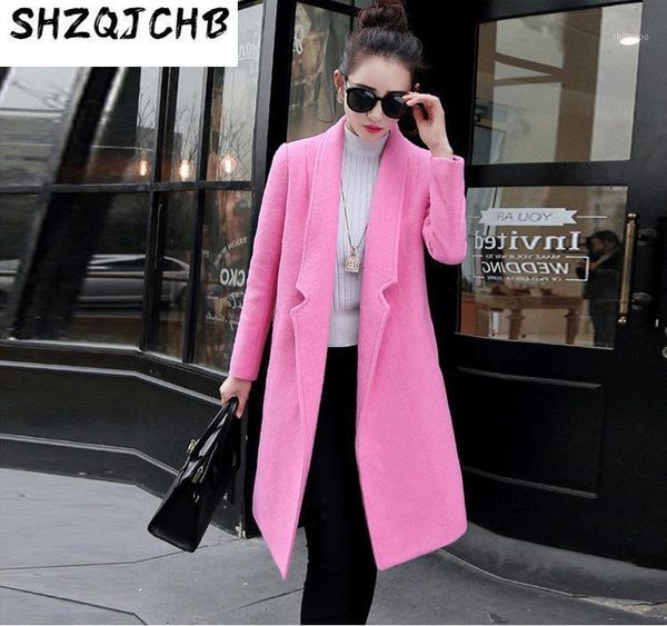 office lady long women fashion wool coat open stitch wide-saisted winter jacket turn-down collar cashmere women's & blends, Black
office lady long women fashion wool coat open stitch wide-saisted winter jacket turn-down collar cashmere women's & blends, Black