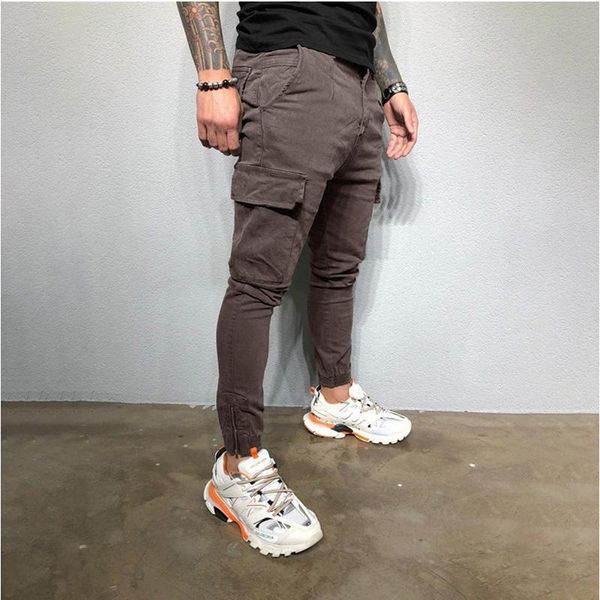men's pants streetwear jogging spring and autumn fashion sports trousers casual slim-fit ankle tooling, Black
men's pants streetwear jogging spring and autumn fashion sports trousers casual slim-fit ankle tooling, Black