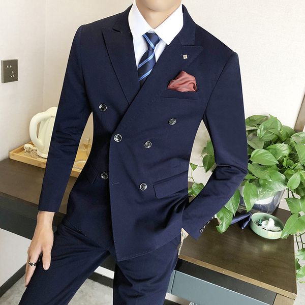 men's suits & blazers spring , style, business blazers/men, slim fit, pure cotton, a three-piece suit jacket hlf0, White;black
men's suits & blazers spring , style, business blazers/men, slim fit, pure cotton, a three-piece suit jacket hlf0, White;black