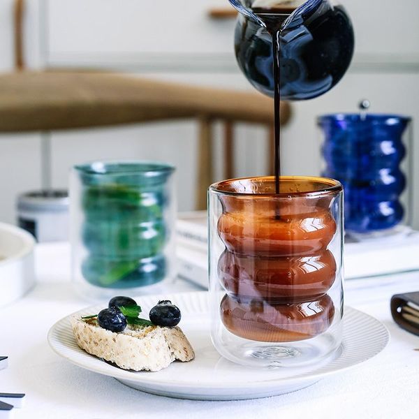 double layer glass heat resistant color modern design coffee cup milk tea creative cute nordic copos de vidro drinkware eb5gc wine glasses
double layer glass heat resistant color modern design coffee cup milk tea creative cute nordic copos de vidro drinkware eb5gc wine glasses
