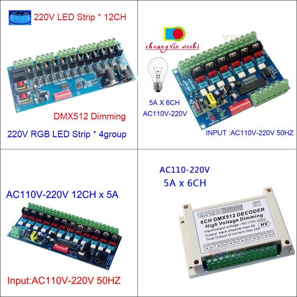 controllers ac 110v 220v high voltage dmx512 decoder 6 ch 12 channels dmx rgb rgbw controller for led light,strip,lamp,lights tape
controllers ac 110v 220v high voltage dmx512 decoder 6 ch 12 channels dmx rgb rgbw controller for led light,strip,lamp,lights tape