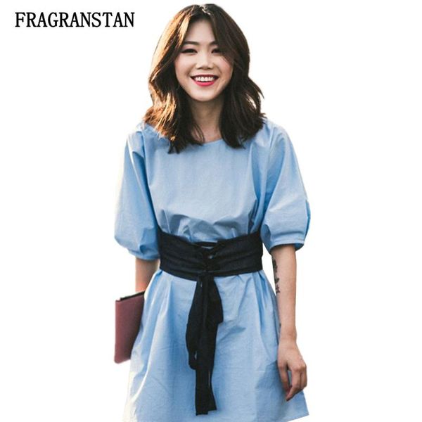 casual dresses female 2021 spring summer o-neck blue dress women fashion lantern sleeve sashes lady jq385, Black;gray
casual dresses female 2021 spring summer o-neck blue dress women fashion lantern sleeve sashes lady jq385, Black;gray