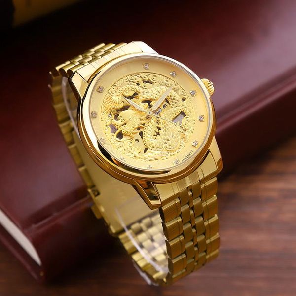 dragon totem automatic mechanical watch hollow-out visual movement fashionable luxury men's watches many styles wristwatches, Slivery;brown
dragon totem automatic mechanical watch hollow-out visual movement fashionable luxury men's watches many styles wristwatches, Slivery;brown