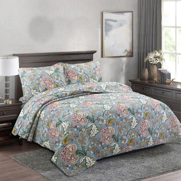 print cotton quilts bedspread on the bed pillowcase queen size 3pcs sets quilted coverlet summer blanket for double chausub comforters &
print cotton quilts bedspread on the bed pillowcase queen size 3pcs sets quilted coverlet summer blanket for double chausub comforters &