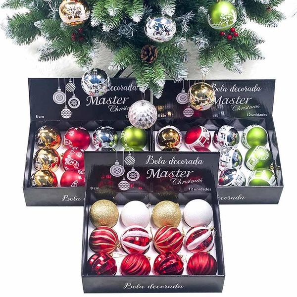 party decoration 12pcs/pack printed christmas ball 8cm gold pink red tree hanging pendant xmas ornaments
party decoration 12pcs/pack printed christmas ball 8cm gold pink red tree hanging pendant xmas ornaments