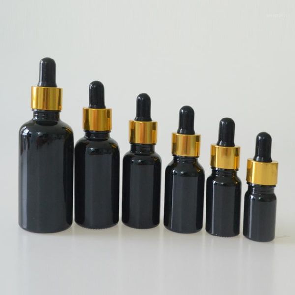 99pcs 30ml essential oil dark violet black glass dropper bottle with gold lid uv protect botle storage bottles & jars
99pcs 30ml essential oil dark violet black glass dropper bottle with gold lid uv protect botle storage bottles & jars