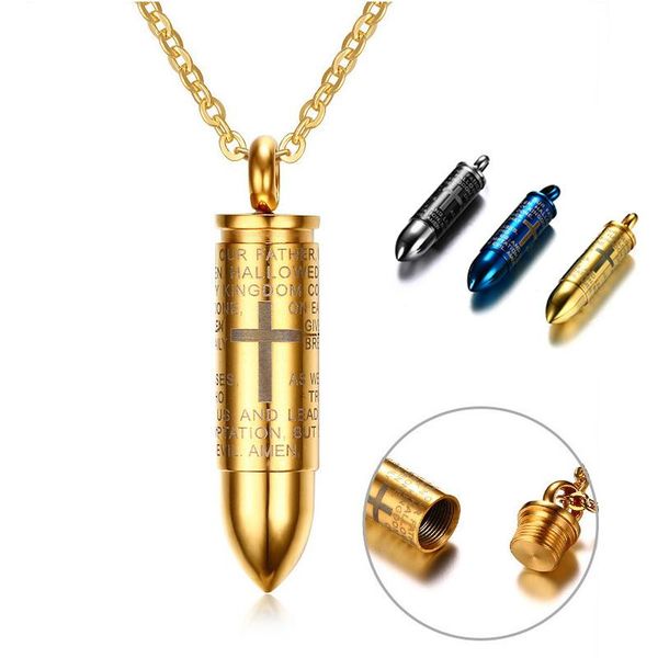 pendant necklaces unscrew tide men's carving master bible prayer stainless steel titanium scripture cross necklace, Silver
pendant necklaces unscrew tide men's carving master bible prayer stainless steel titanium scripture cross necklace, Silver