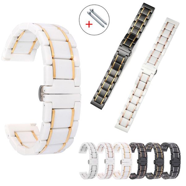 watch bands 5 beads stainless steel ceramic band 20mm 22mm for samsung galaxy 4 classic 46mm 42mm huawei gt2 strap belt, Black;brown
watch bands 5 beads stainless steel ceramic band 20mm 22mm for samsung galaxy 4 classic 46mm 42mm huawei gt2 strap belt, Black;brown