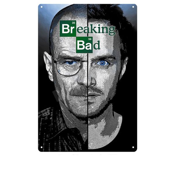 breaking bad plaque vintage metal tin sign pub bar casino club decorative plate heisenberg painting movie wall art stickers n279
breaking bad plaque vintage metal tin sign pub bar casino club decorative plate heisenberg painting movie wall art stickers n279