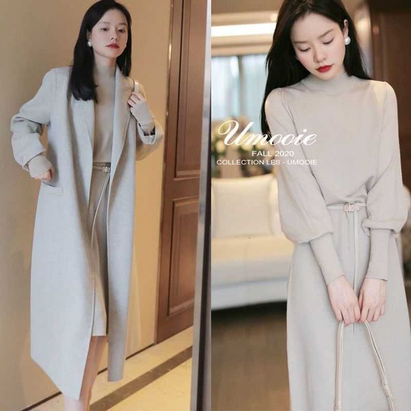 knitted drs coat for women in autumn winter with medium knee length waist closing temperament sweater and bottom skirt, Black;gray
knitted drs coat for women in autumn winter with medium knee length waist closing temperament sweater and bottom skirt, Black;gray