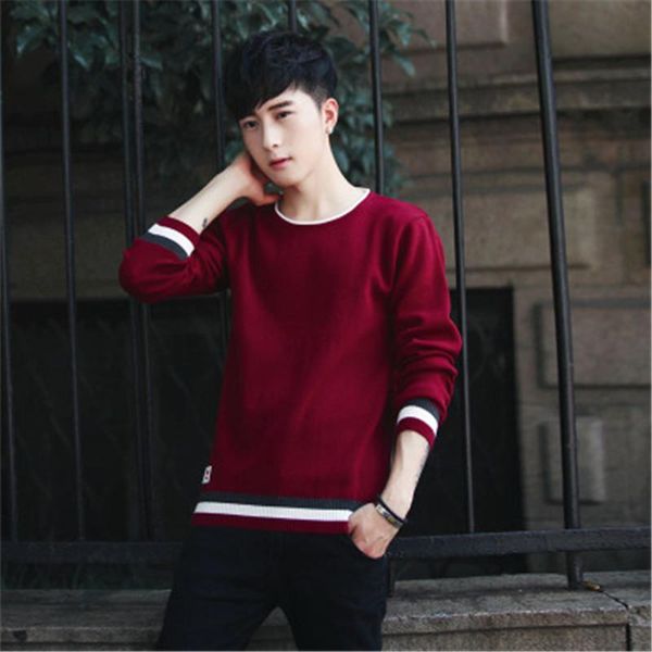 mens round neck slim sweaters fashion trend england style knitted bottoming sweater designer male spring autumn korean casual pullover, White;black
mens round neck slim sweaters fashion trend england style knitted bottoming sweater designer male spring autumn korean casual pullover, White;black