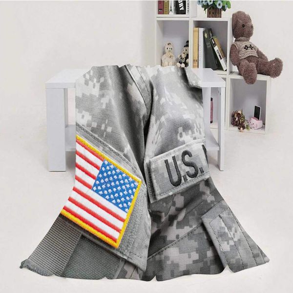 usa and patch on solder's uniform,flannel fleece throw blanket, weight super soft cozy pbed blanket
usa and patch on solder's uniform,flannel fleece throw blanket, weight super soft cozy pbed blanket
