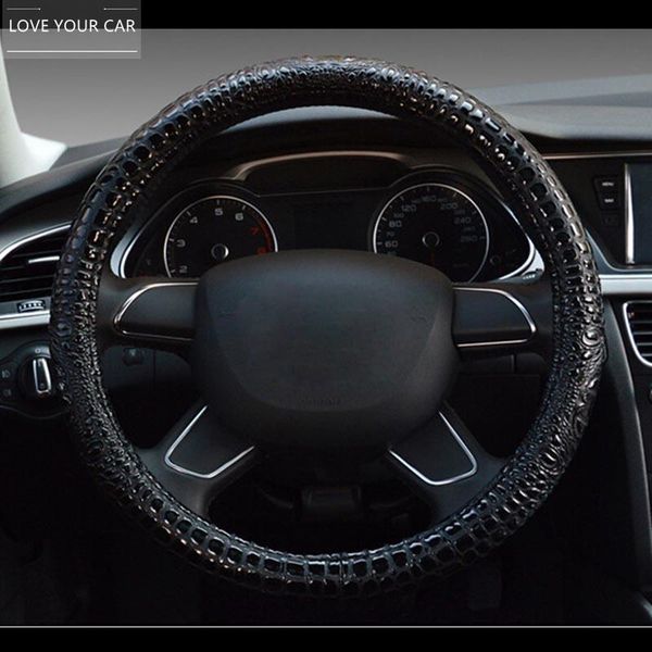 luxury crocodile grain leather car steering wheel cover universal sport steering-wheel covers case for auto accessories
luxury crocodile grain leather car steering wheel cover universal sport steering-wheel covers case for auto accessories