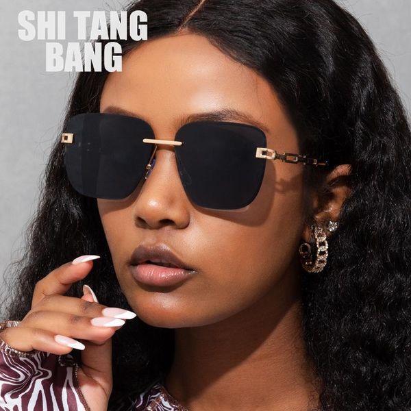 sunglasses fashion rimless cut-edge square men women brand designer metal hollow sun glasses trend street shooting eyeglasses, White;black
sunglasses fashion rimless cut-edge square men women brand designer metal hollow sun glasses trend street shooting eyeglasses, White;black