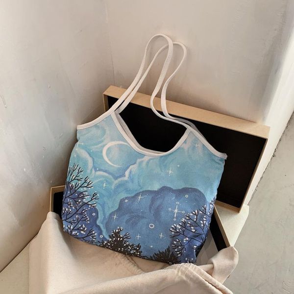 evening bags oil painting print retro canvas bag female 2021 spring and summer handbag shoulder large capacity bucket purse
evening bags oil painting print retro canvas bag female 2021 spring and summer handbag shoulder large capacity bucket purse