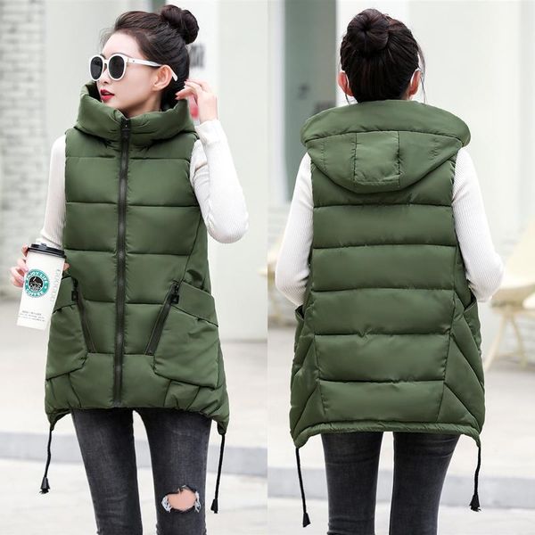 women's vests autumn women vest coat 2021 cotton sleeveless plus size lace solid hooded coats korean casual winter long female 5xl, Black;white
women's vests autumn women vest coat 2021 cotton sleeveless plus size lace solid hooded coats korean casual winter long female 5xl, Black;white