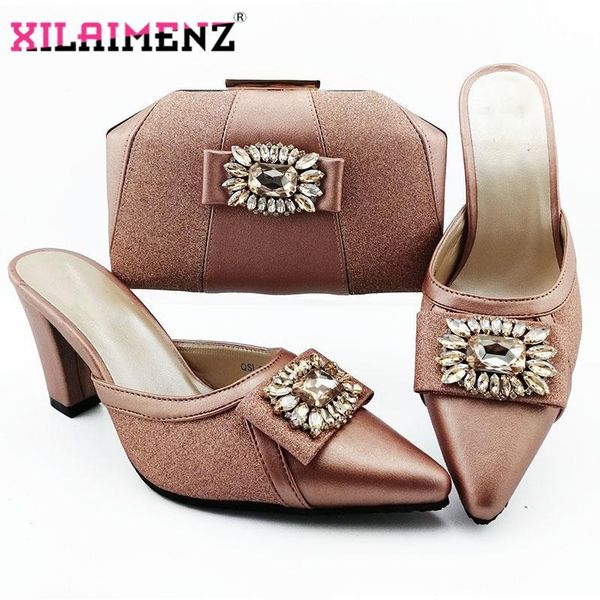 dress shoes peach african party crystal pointed toe slipper and bags set elegant pumps women for wedding, Black
dress shoes peach african party crystal pointed toe slipper and bags set elegant pumps women for wedding, Black