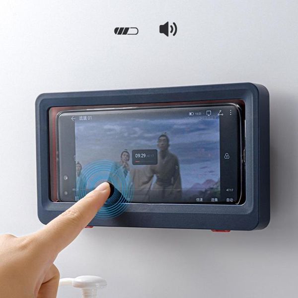 cell phone mounts & holders 1pcs bathroom waterproof case shower box seal protection wall hanging touch screen holder for bath room toilet
cell phone mounts & holders 1pcs bathroom waterproof case shower box seal protection wall hanging touch screen holder for bath room toilet