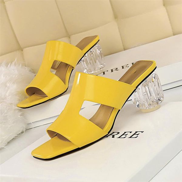 slippers fashionable women's shoes with clear crystal and chunky heels strange high summer female mules party, Black
slippers fashionable women's shoes with clear crystal and chunky heels strange high summer female mules party, Black