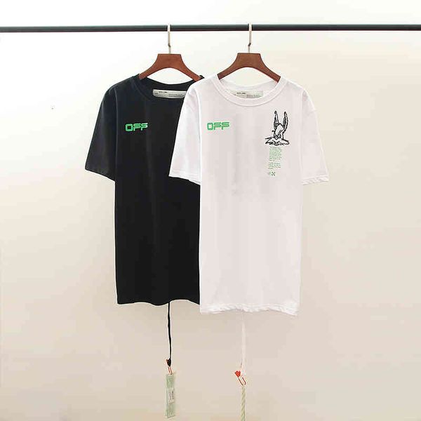 summer new short t-shirt off2021 men's and women's casual cotton letter green print youth base shirt, White;black
summer new short t-shirt off2021 men's and women's casual cotton letter green print youth base shirt, White;black