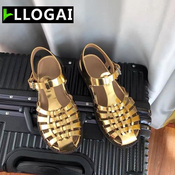 girl's shoes summer gold woven close toe flat sandals woman retro hollow out rome vacation beach braid leather pu, Black
girl's shoes summer gold woven close toe flat sandals woman retro hollow out rome vacation beach braid leather pu, Black