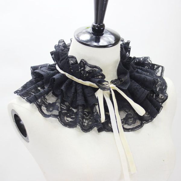 bow ties womens double layer ruffles stand fake collar vintage ladies removable detachable collars false neckwear decoration, Black;gray
bow ties womens double layer ruffles stand fake collar vintage ladies removable detachable collars false neckwear decoration, Black;gray