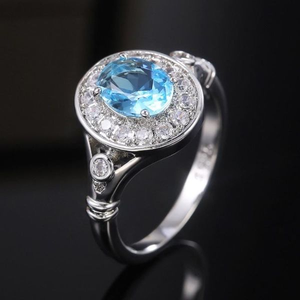 wedding rings caoshi exquisite oval sky blue zirconia for women elegant accessories fashion jewelry gift, Slivery;golden
wedding rings caoshi exquisite oval sky blue zirconia for women elegant accessories fashion jewelry gift, Slivery;golden