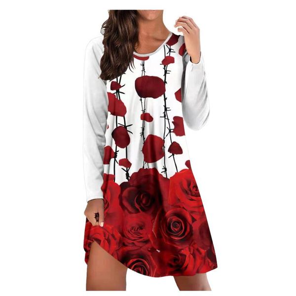 casual dresses graffiti party dress floral printed long sleeve round neck vintage loose boho women clothing vestidos de mujer 40#, Black;gray
casual dresses graffiti party dress floral printed long sleeve round neck vintage loose boho women clothing vestidos de mujer 40#, Black;gray