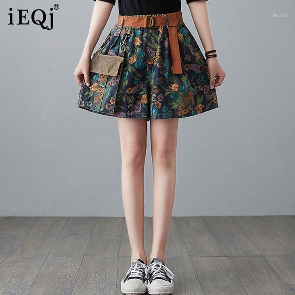 women's shorts ieqj high elastic waist printing denim large wide leg patch pocket temperament women fashion tide summer 2021 3qa817, White;black
women's shorts ieqj high elastic waist printing denim large wide leg patch pocket temperament women fashion tide summer 2021 3qa817, White;black