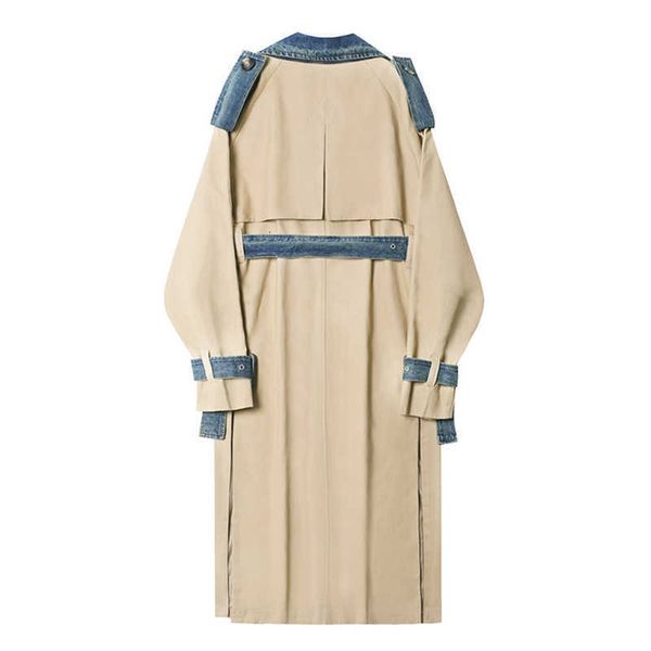 women's wool & blends shengpalae trench coat denim feminine, loose with collar, long sleeve and double buttons, fashion hjzz, Black
women's wool & blends shengpalae trench coat denim feminine, loose with collar, long sleeve and double buttons, fashion hjzz, Black
