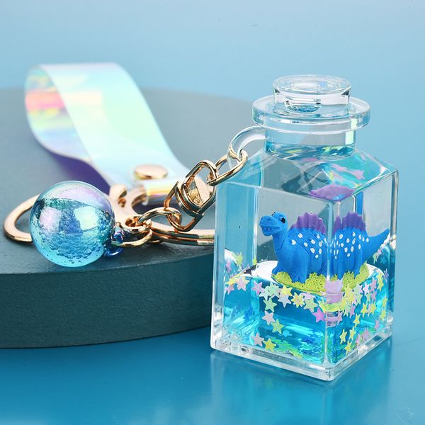Creative Oil Into Liquid Quicksand Dinosaur Key Chain Perfume Bottle Cartoon Doll Floating Car Key Chain Package Pendant.
Creative Oil Into Liquid Quicksand Dinosaur Key Chain Perfume Bottle Cartoon Doll Floating Car Key Chain Package Pendant.