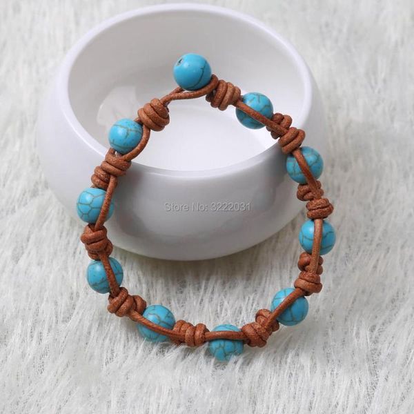tennis women beaded blue stones bracelet,handmade braided leather bangle jewelry,custom bracelets for girls,blue, Golden;silver
tennis women beaded blue stones bracelet,handmade braided leather bangle jewelry,custom bracelets for girls,blue, Golden;silver