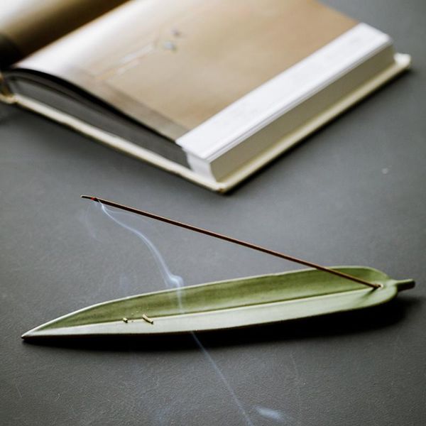 ceramic bamboo leaf incense holder ash catcher cored stick burner plate japanese style tray home decor fragrance lamps
ceramic bamboo leaf incense holder ash catcher cored stick burner plate japanese style tray home decor fragrance lamps