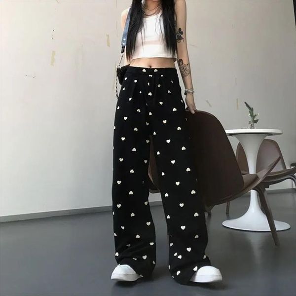 harajuku print wide leg summer women pants fashion trousers high waist streetwear casual loose black, Black;white
harajuku print wide leg summer women pants fashion trousers high waist streetwear casual loose black, Black;white