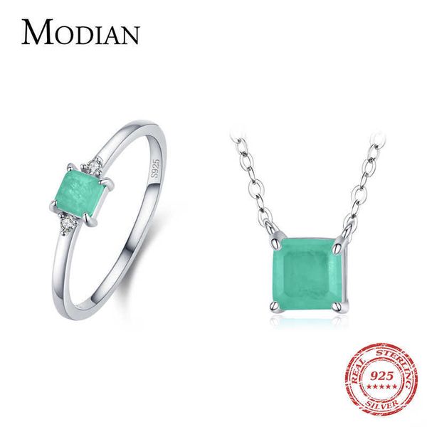 925 sterling silver classic square ring fashion emerald cut tourmaline necklace for women luxury fine jewelry sets 210707
925 sterling silver classic square ring fashion emerald cut tourmaline necklace for women luxury fine jewelry sets 210707