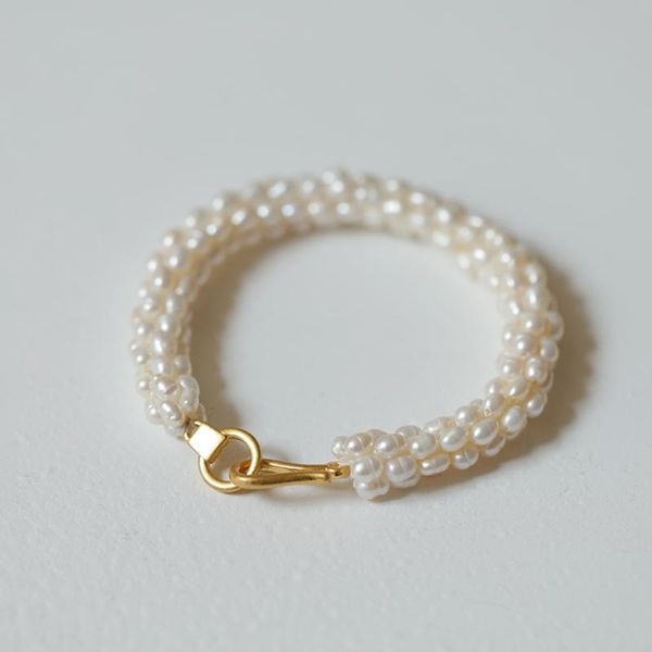 link, chain natural baroque freshwater pearl bracelet ins design fashion girlfriend multilayer lady temperament, Black
link, chain natural baroque freshwater pearl bracelet ins design fashion girlfriend multilayer lady temperament, Black